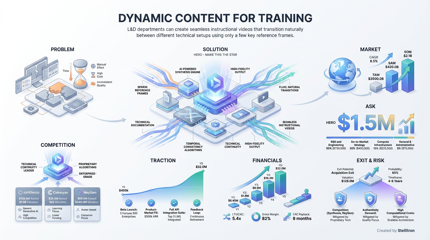 Dynamic Content for Training - Pitch Deck Cover